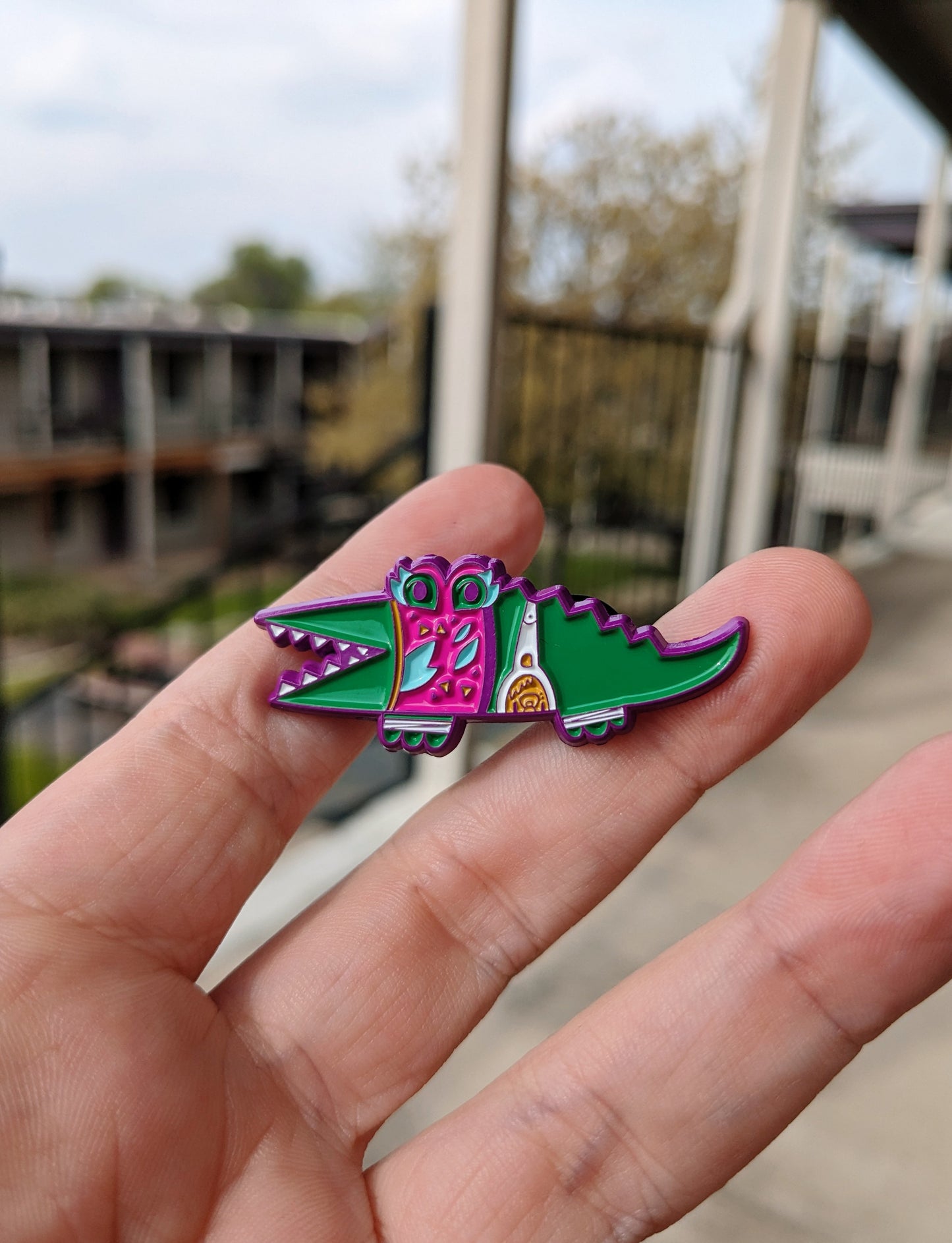 Lucha Big Challenges Dyed Metal Soft Enamel Pin