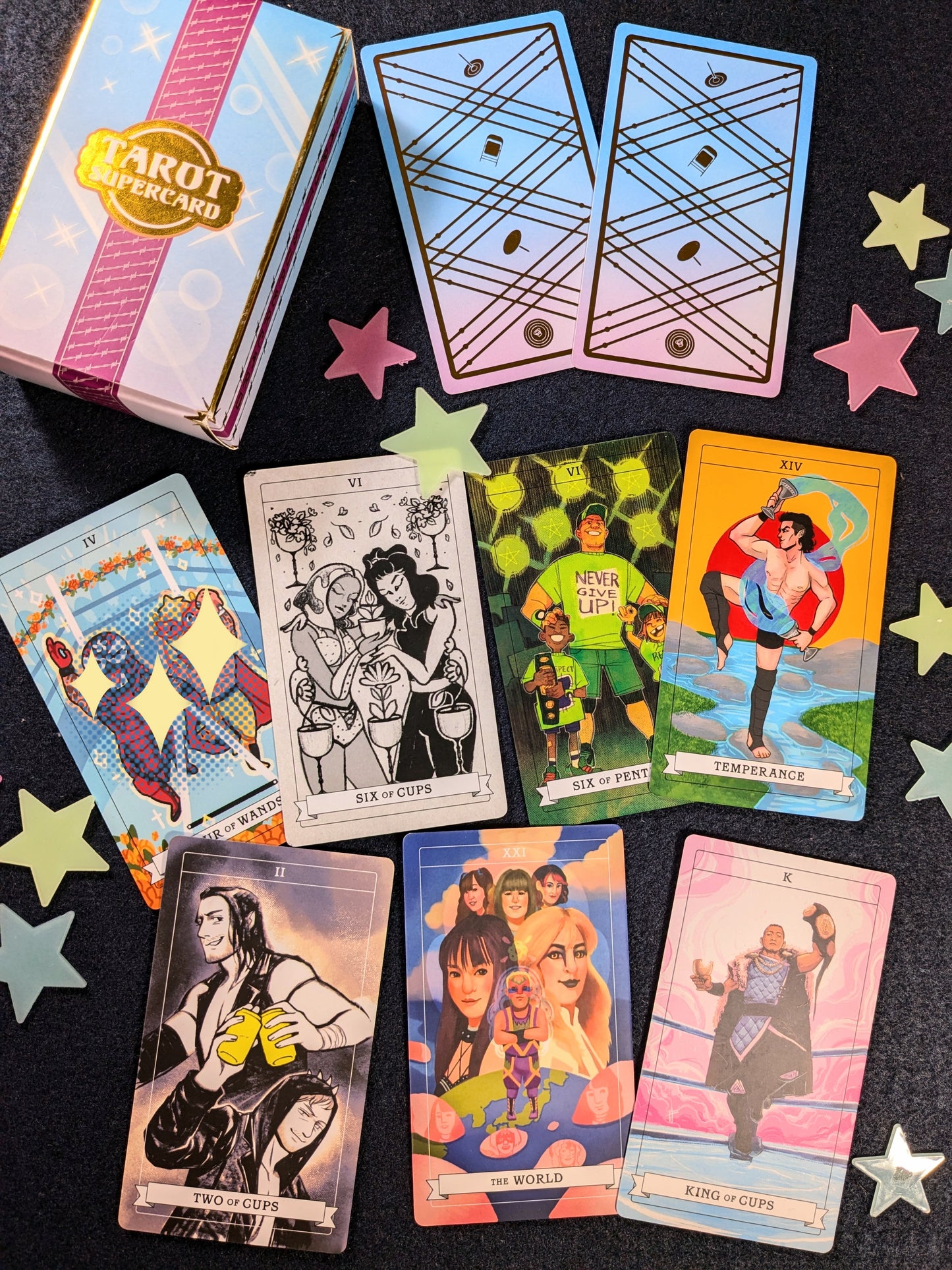 Tarot Supercard Wrestling Charity Art Deck