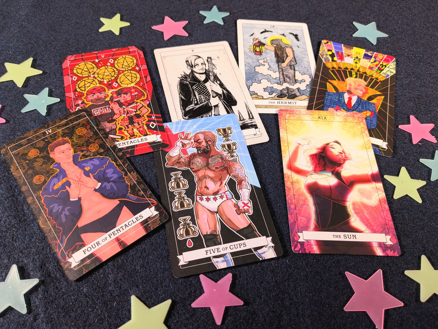 Tarot Supercard Wrestling Charity Art Deck