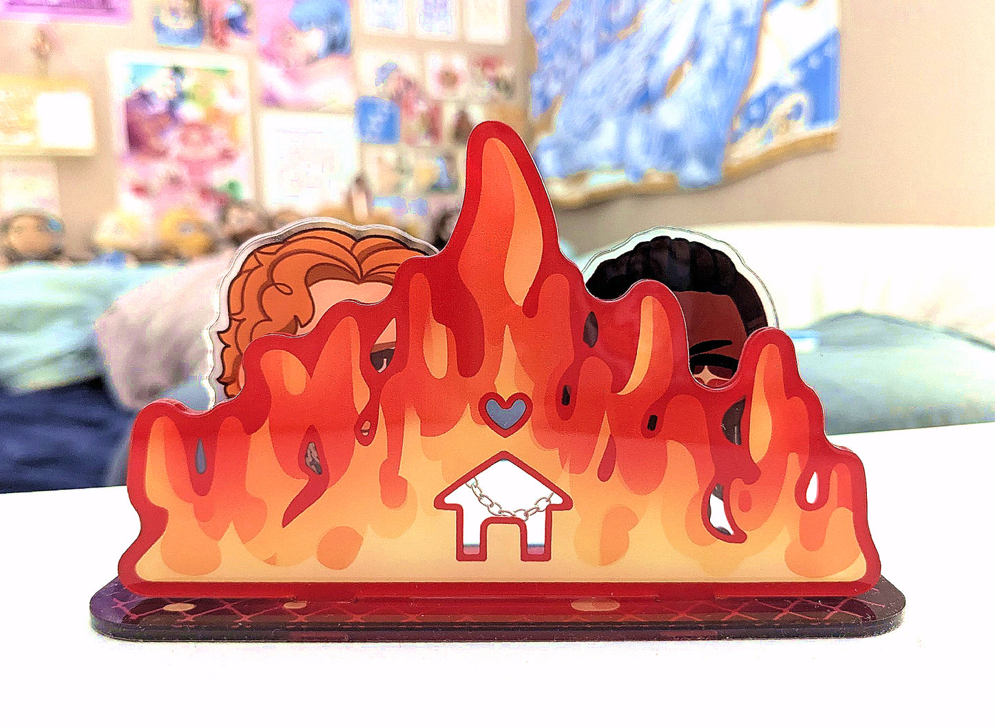 *StrickPage Burning Hearts Acrylic Standee