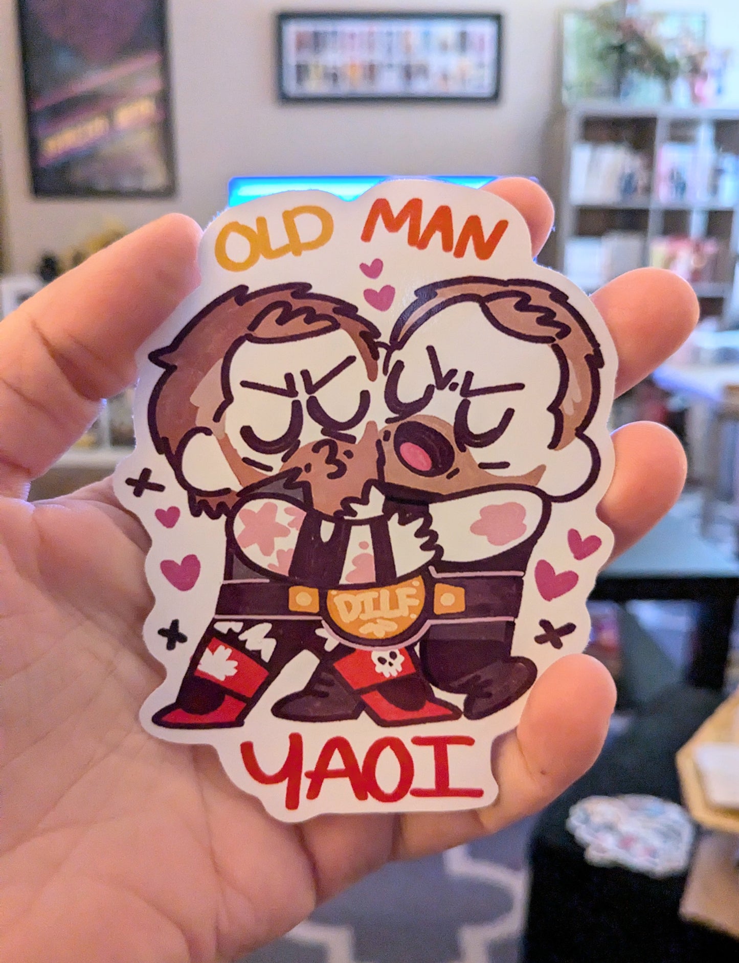 Old Man Yaoi Sticker