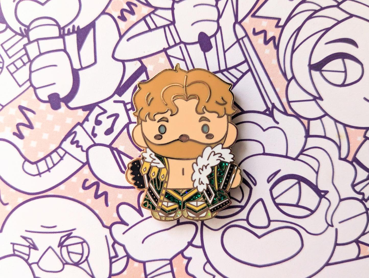 *Hello Will Gold Plated Hard Enamel Pin