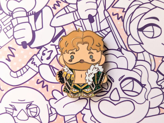 *Hello Will Gold Plated Hard Enamel Pin
