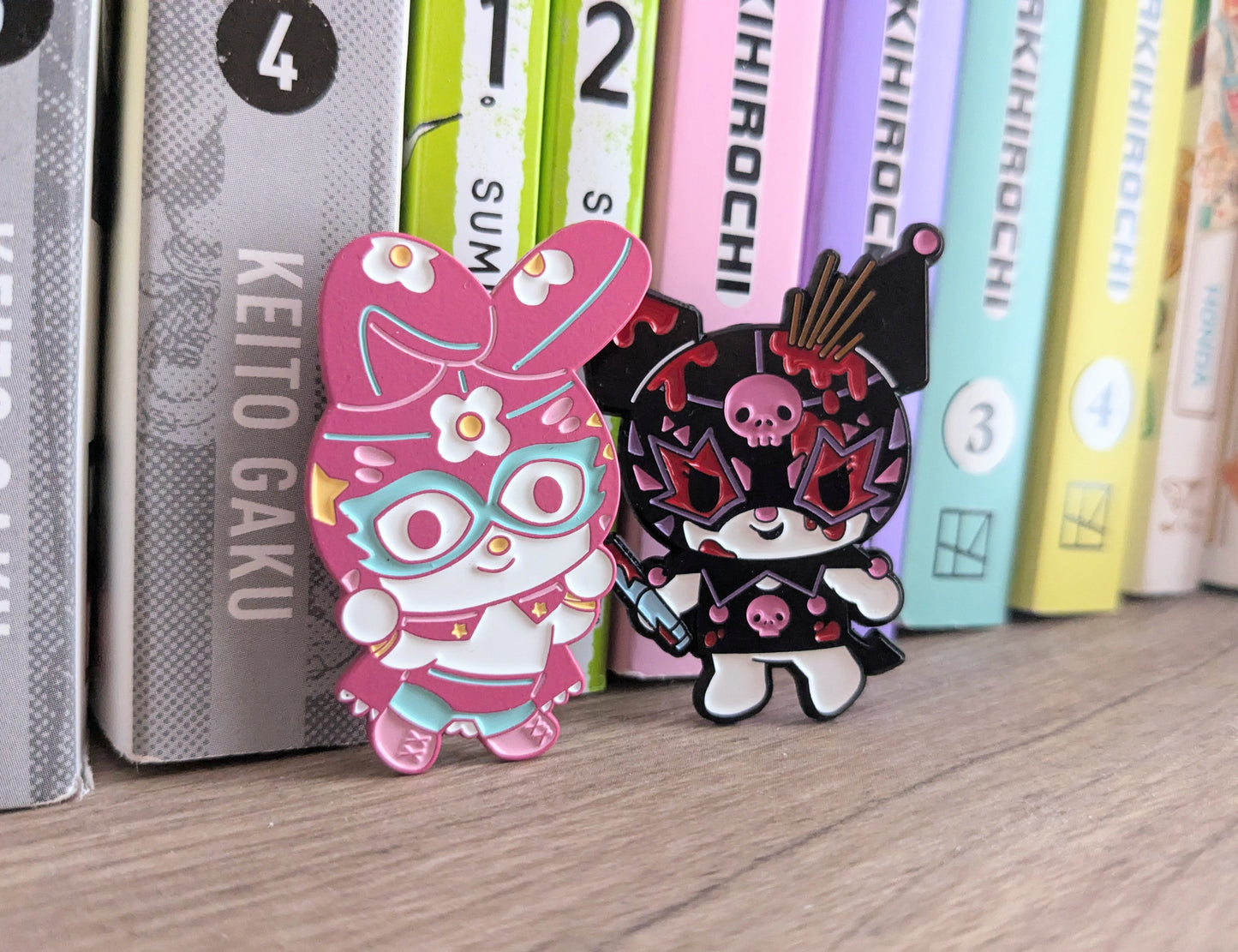 *Lucha Melody Dyed Metal Soft Enamel Pin