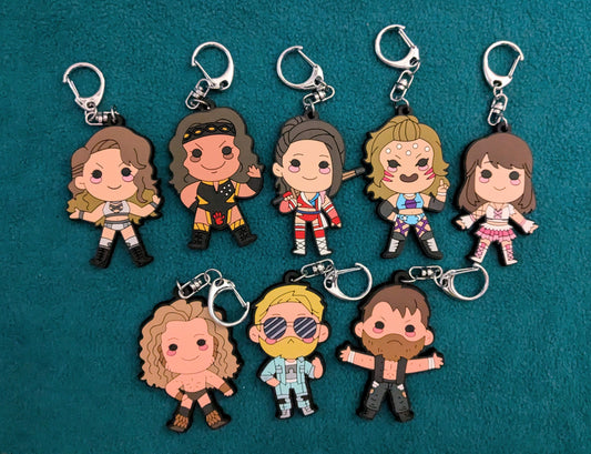 CLEARANCE - Babyface Brawler PVC keychains circa 2020-2021