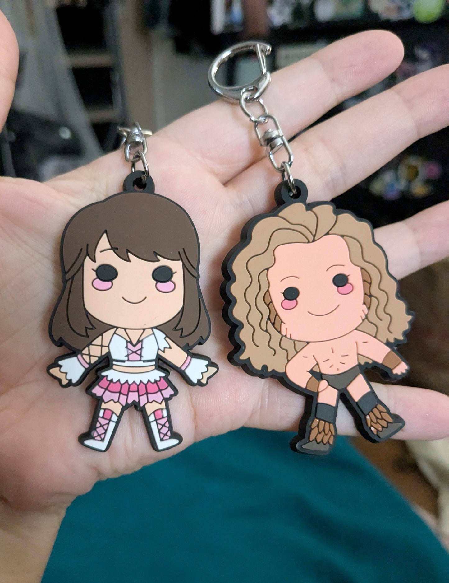 CLEARANCE - Babyface Brawler PVC keychains circa 2020-2021
