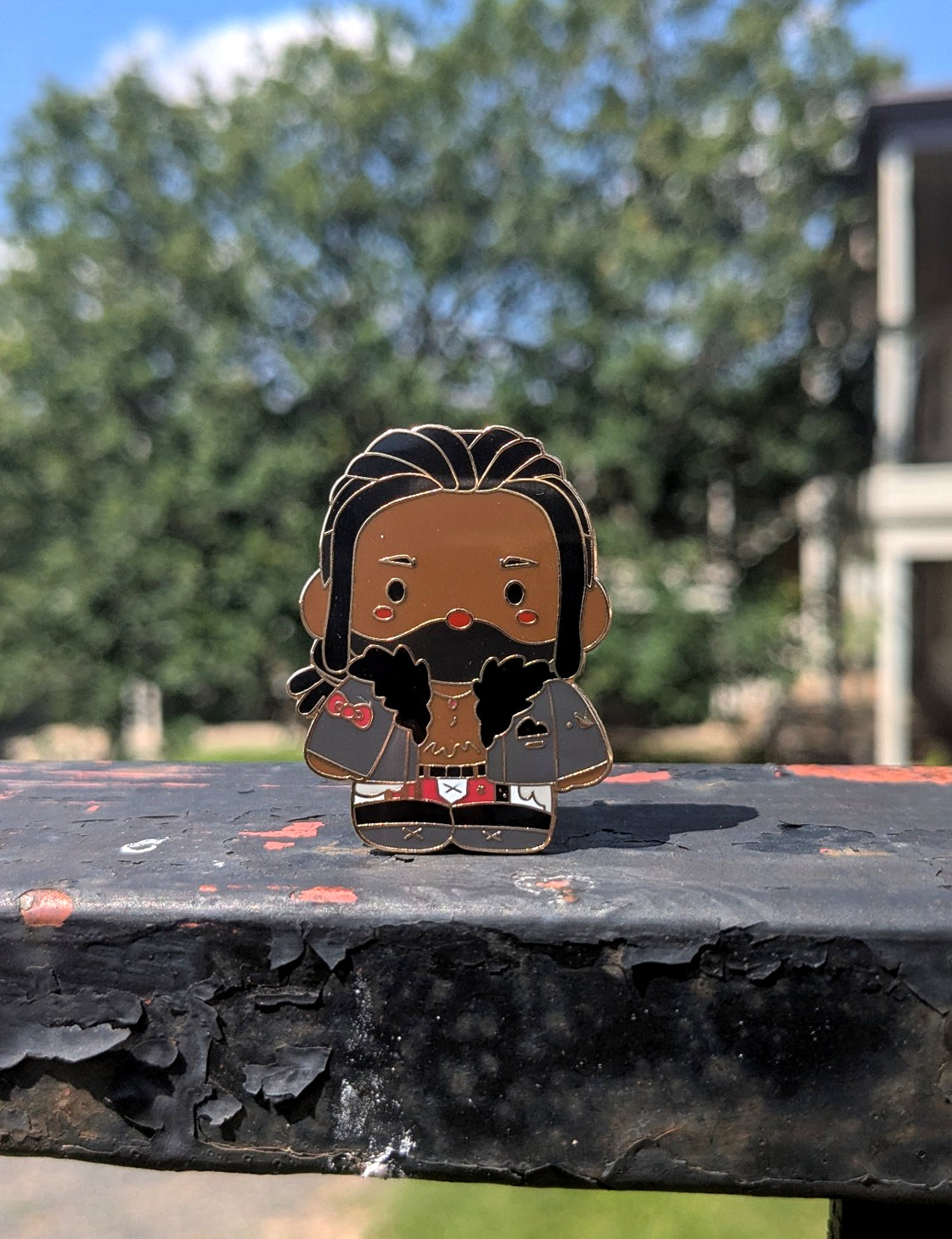 *Hello Swerve Gold Plated Hard Enamel Pin