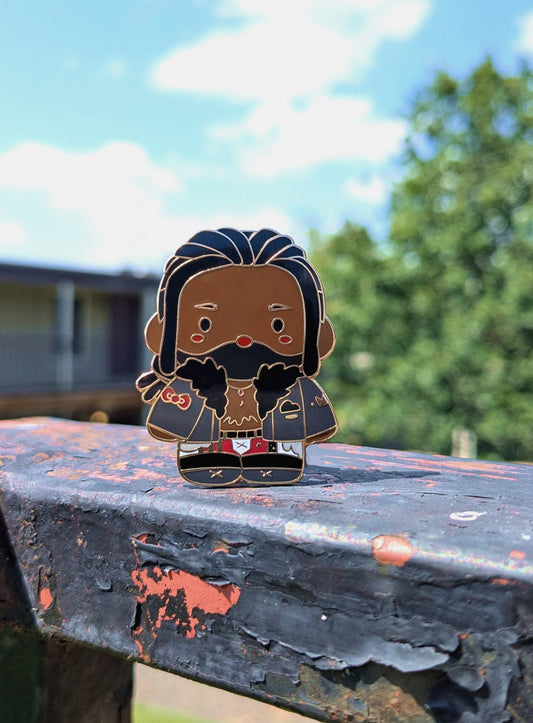 *Hello Swerve Gold Plated Hard Enamel Pin