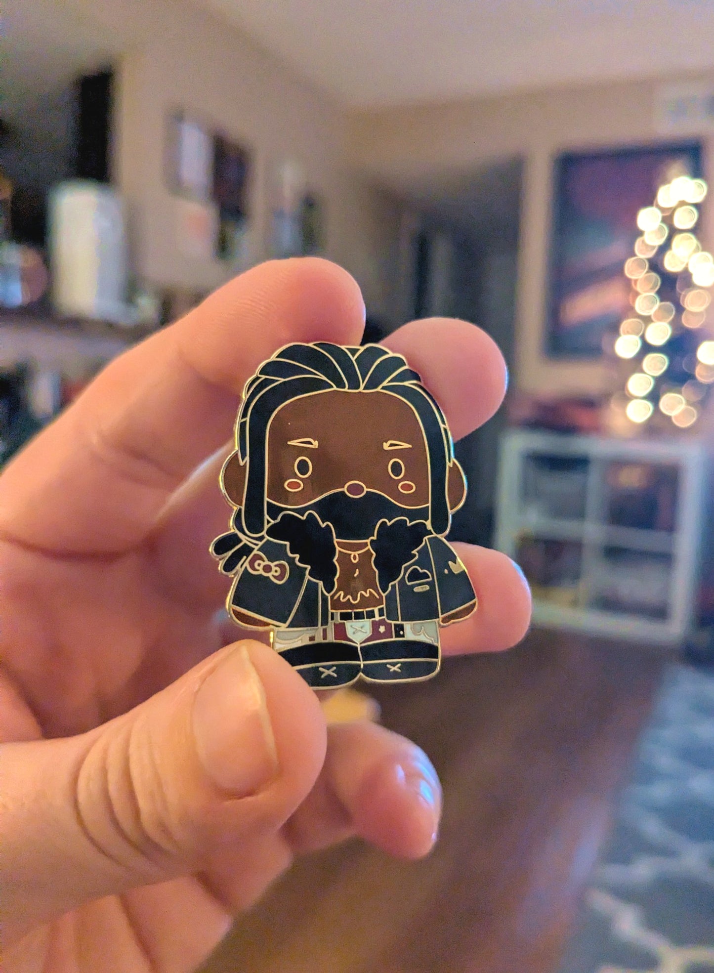 *Hello Swerve Gold Plated Hard Enamel Pin