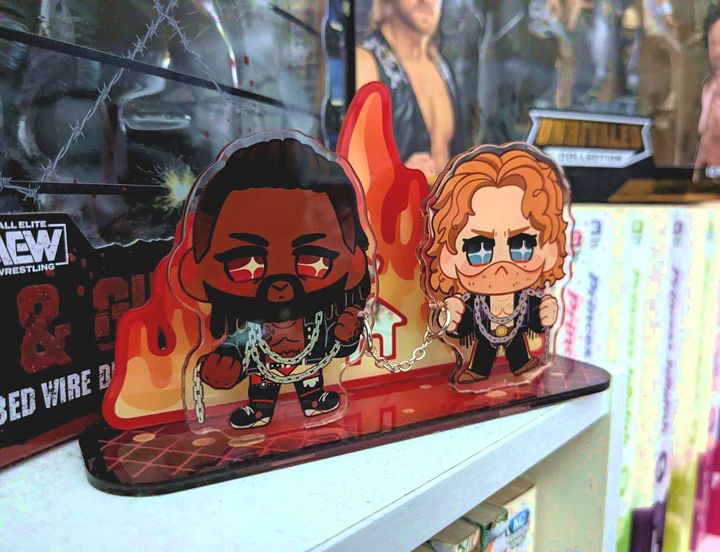 *StrickPage Burning Hearts Acrylic Standee